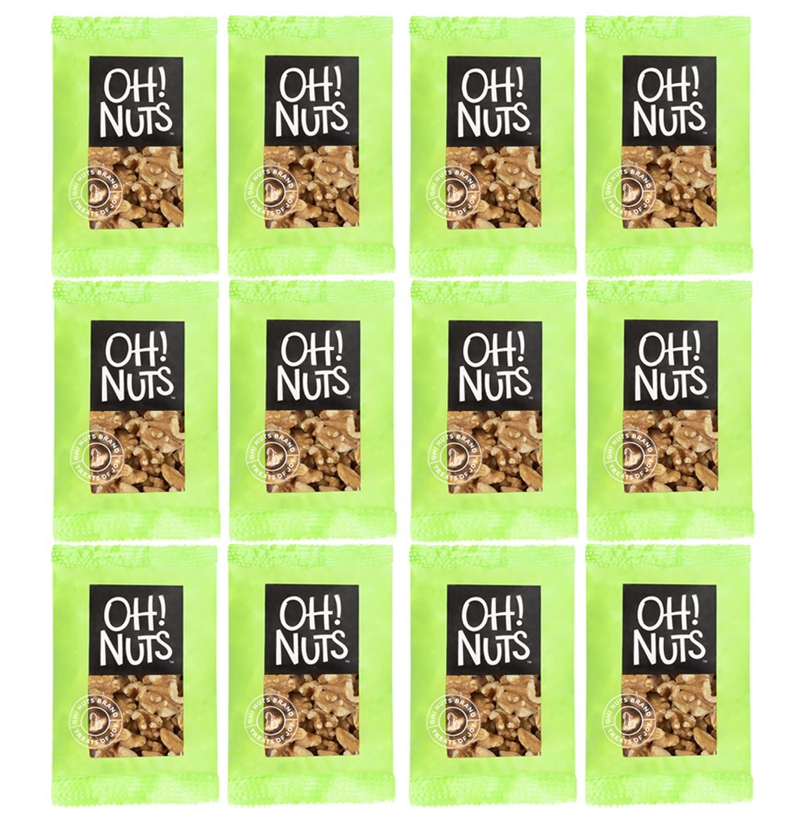 Premium Raw Walnuts Snack Packs - 12 Individual 1.5 oz Portions | Healthy On-the-Go Nut Snacks for Work, School & Travel | Bulk Natural Walnuts for Baking, Salads & Healthy Eating