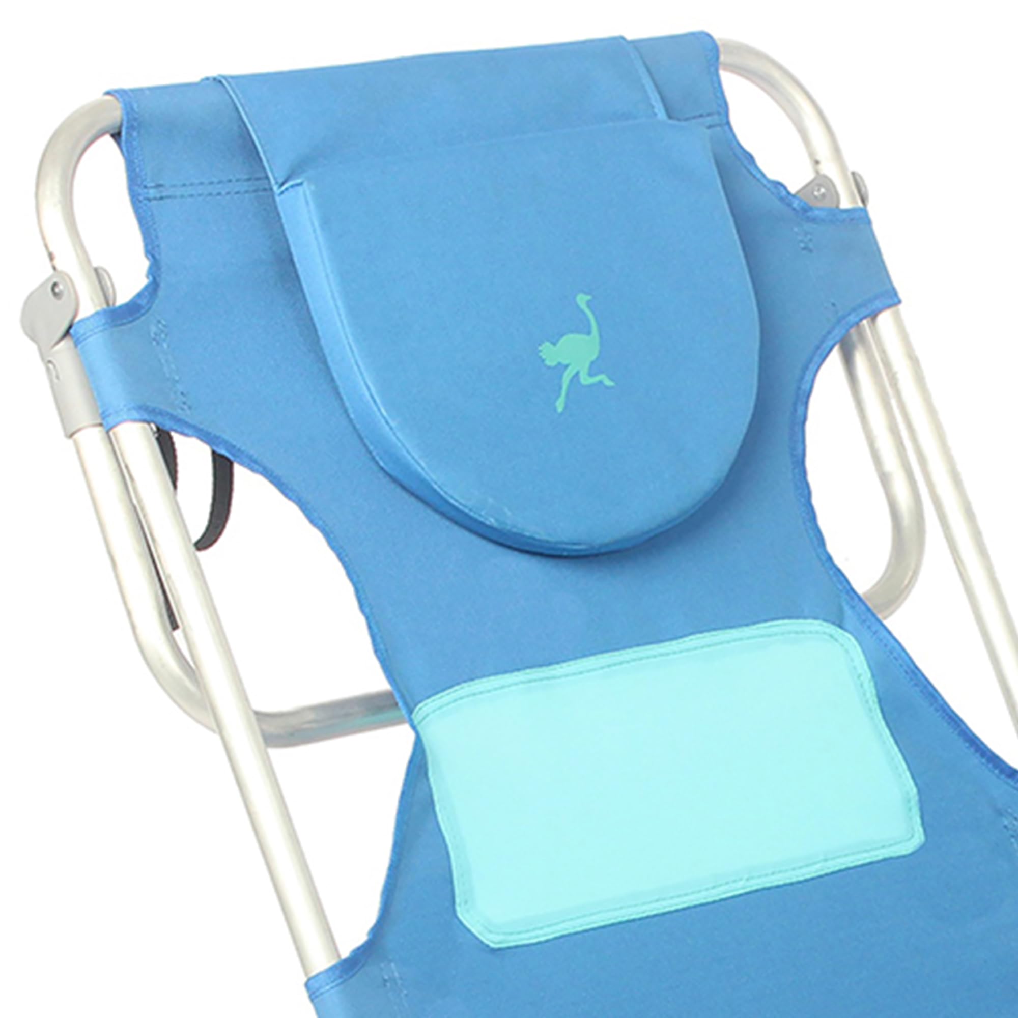 Lightweight Women's Outdoor Backpack Beach Chair with 5 Adjustable Positions, Carry Straps & Cup Holder - Portable Foldable for Camping, Picnic, Beach, Travel (4 Pack, Blue)