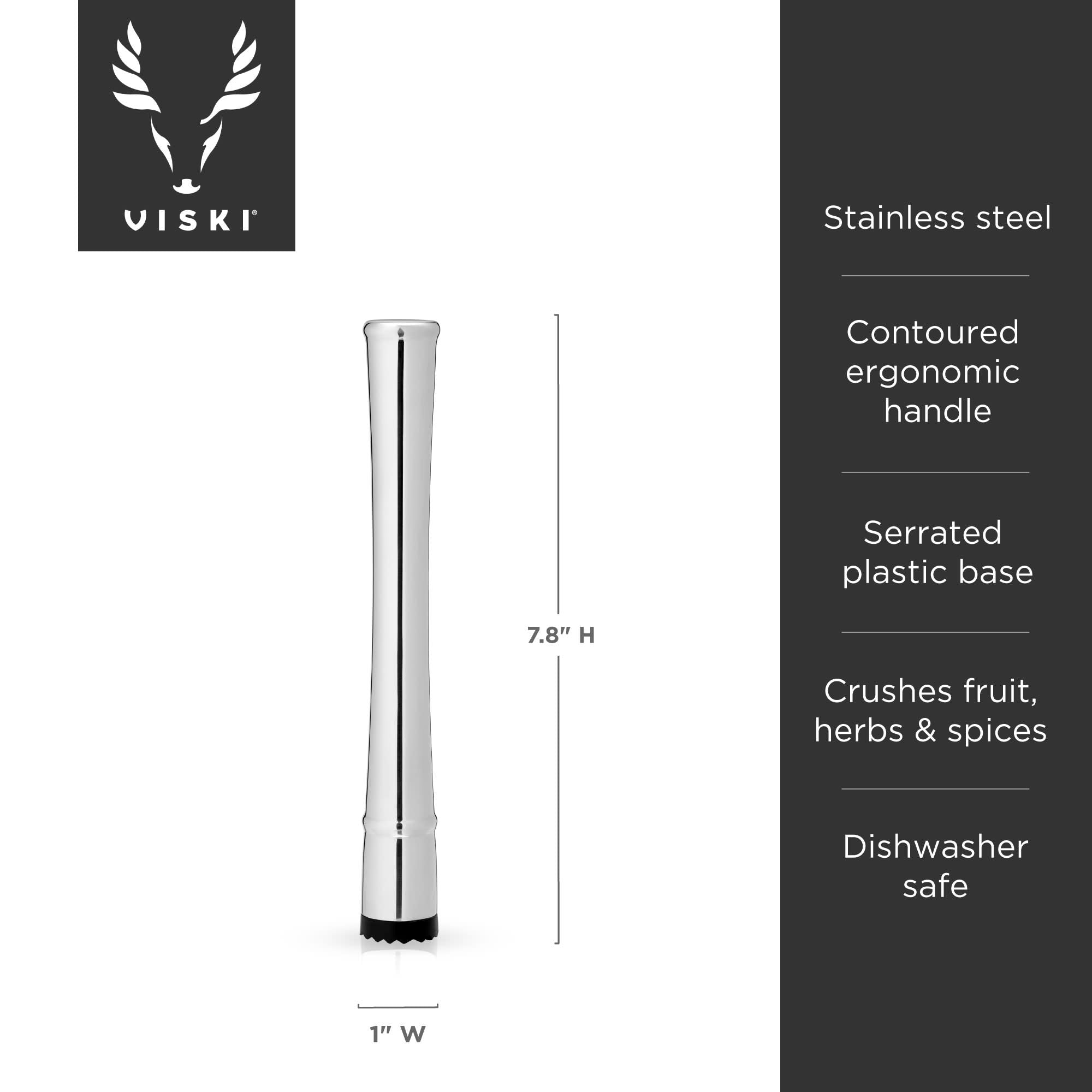 Premium Harrison Cocktail Set - 12-Piece Stainless Steel Bar Tools Kit for Mixing, Shaking & Serving - Perfect for Home Bars, Parties & Professional Bartenders