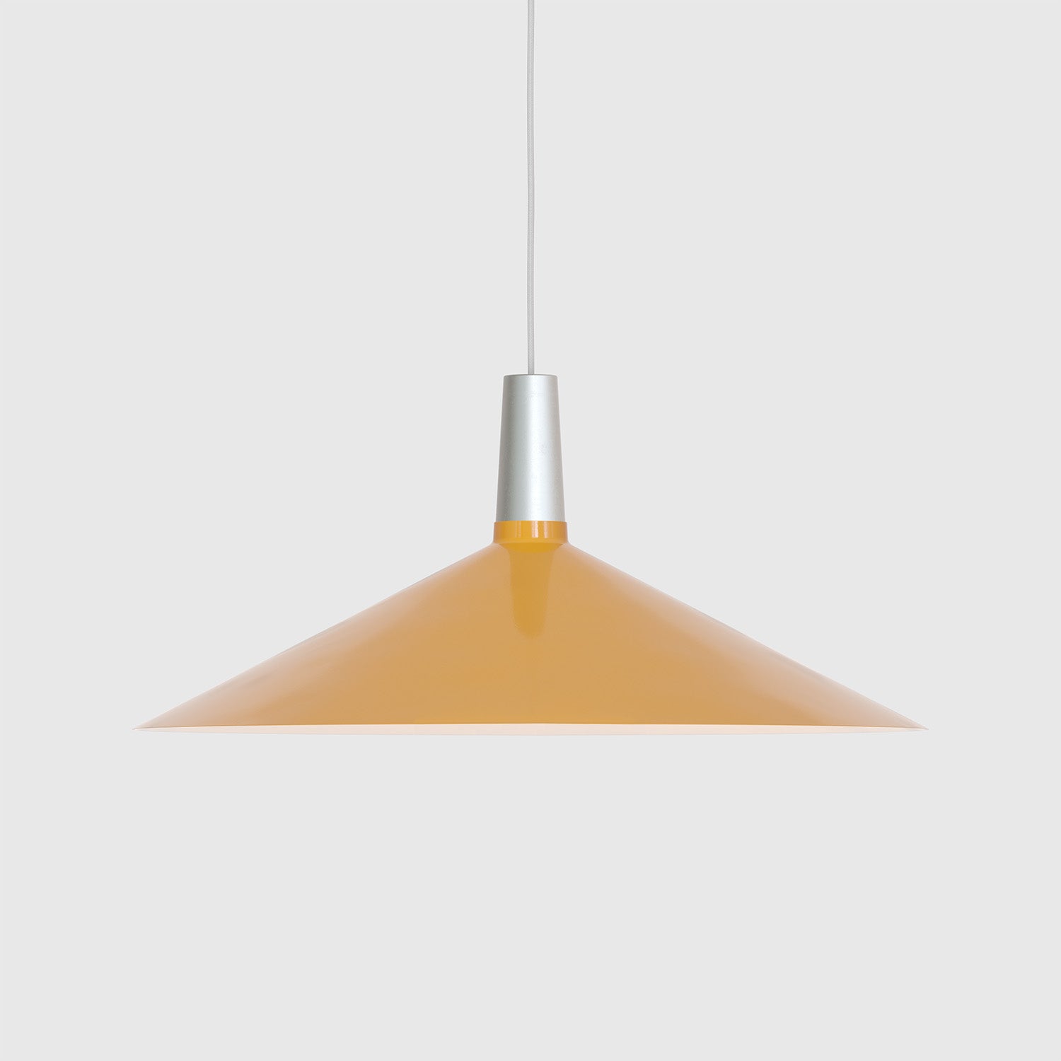 Modern Yellow Bower Pendant Light - Large Farmhouse Ceiling Lighting Fixture for Dining Room, Kitchen Island, or Entryway