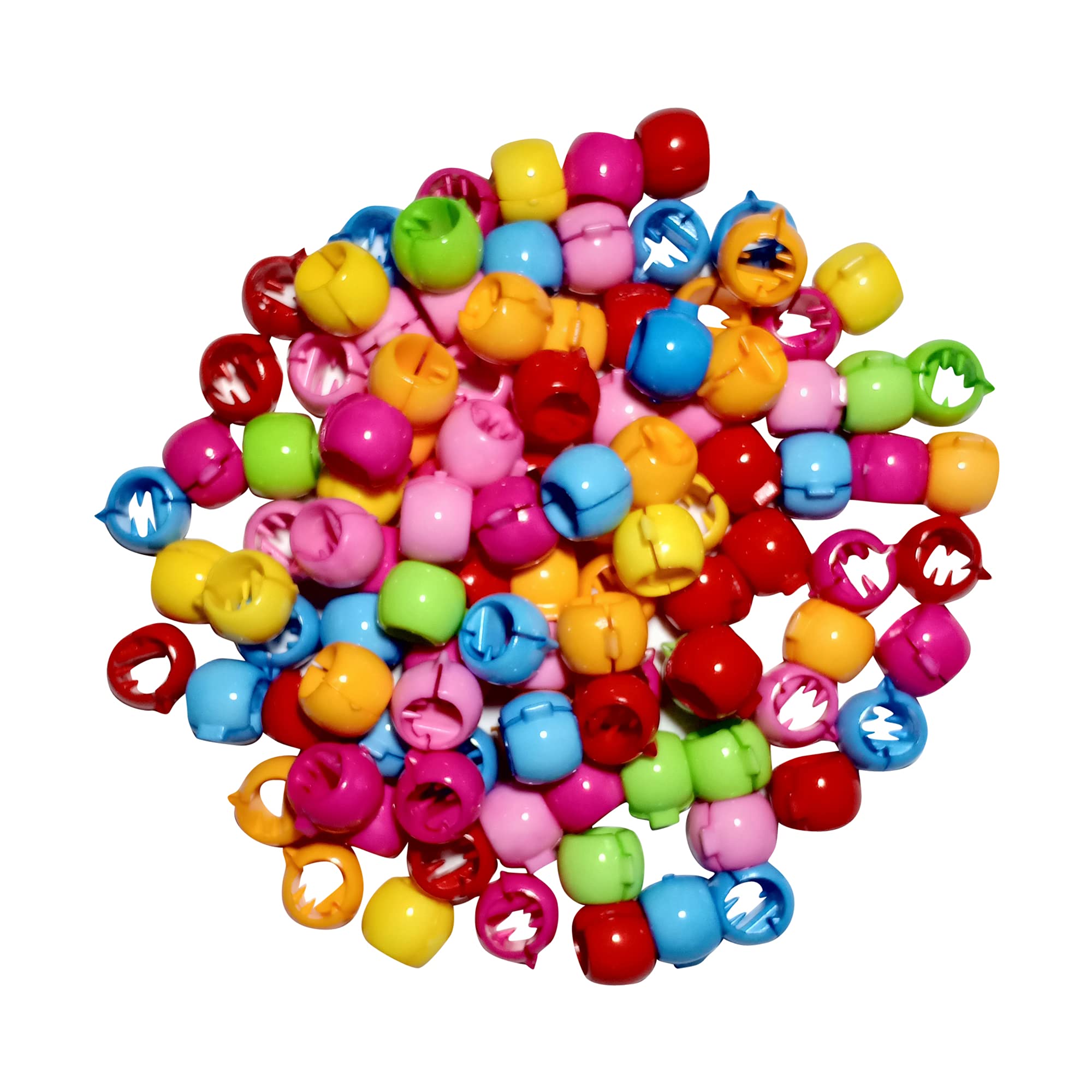 Drishti® 50-Pack Multicolor Plastic Hair Clips for Girls - Non-Slip Hair Accessories for School, Parties & Everyday Styling
