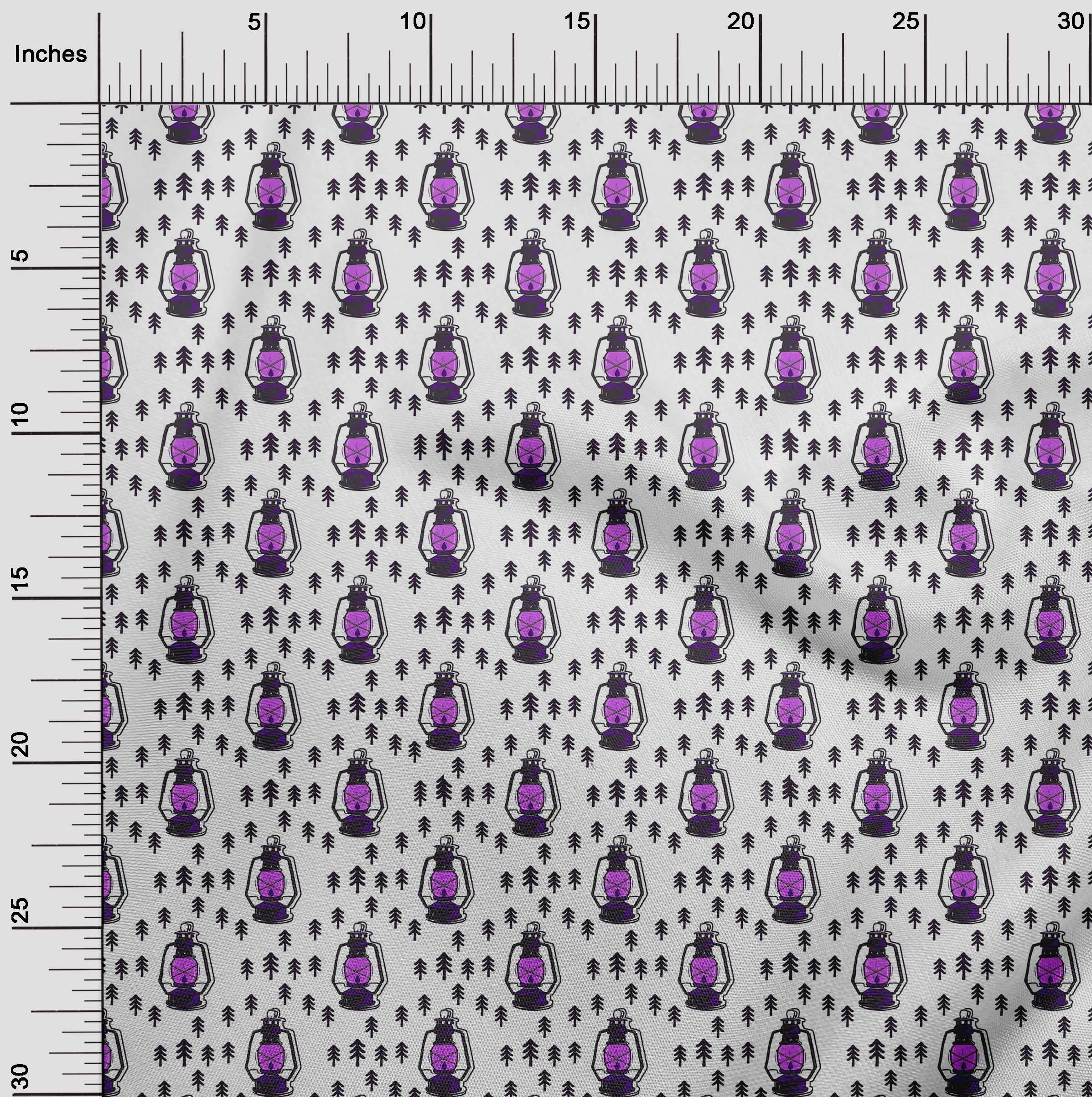 Premium 100% Cotton Cambric Purple Fabric - 56 Inch Wide by the Yard for Halloween Lamps, Sewing & Craft Projects | Perfect for DIY Costumes, Home Decor & Quilting