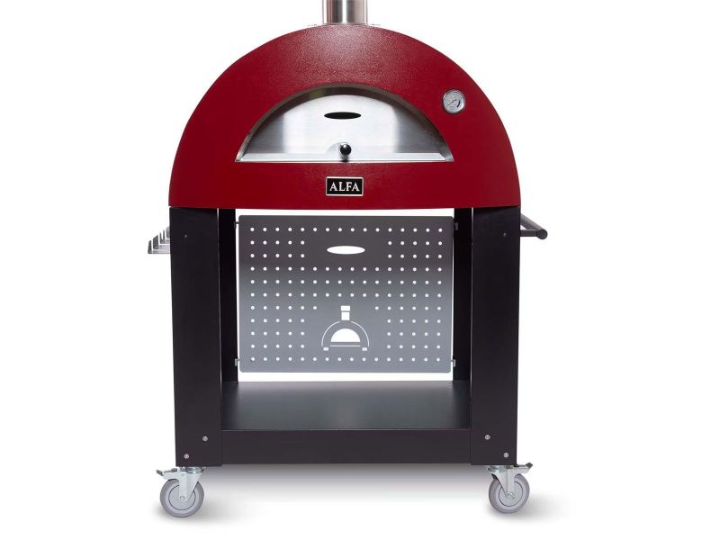 Alfa Base 3 Pizze Wrinkle Black - Premium Pizza Stone for Authentic Italian Cooking | Perfect for Home Kitchens & Outdoor Grilling
