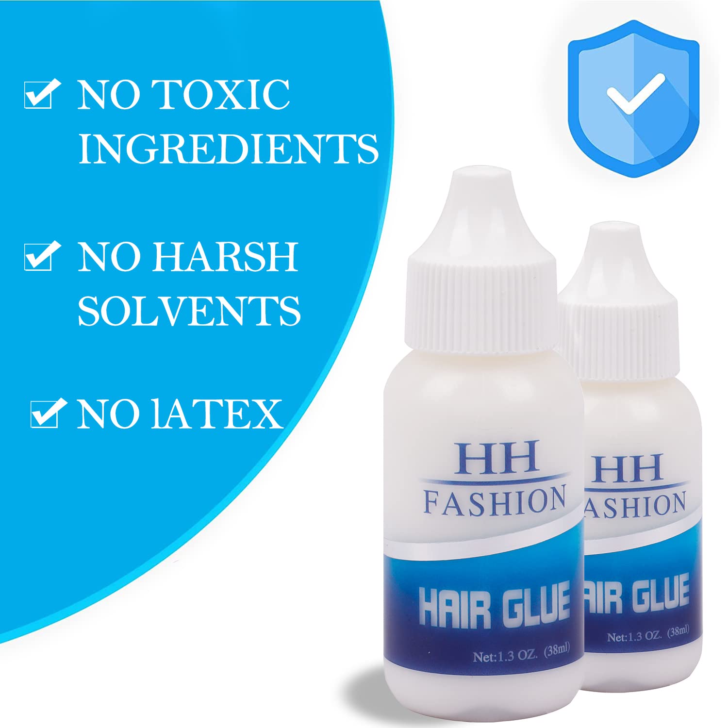 Best Wig Adhesive & Glue Remover Set - Invisible Lace Hair Bonding Glue + Solvent for Lace Front Wigs, Toupees & Hairpieces (1.3oz Adhesive + 1oz Remover) - Secure Hold for Daily Wear & Special Occasions