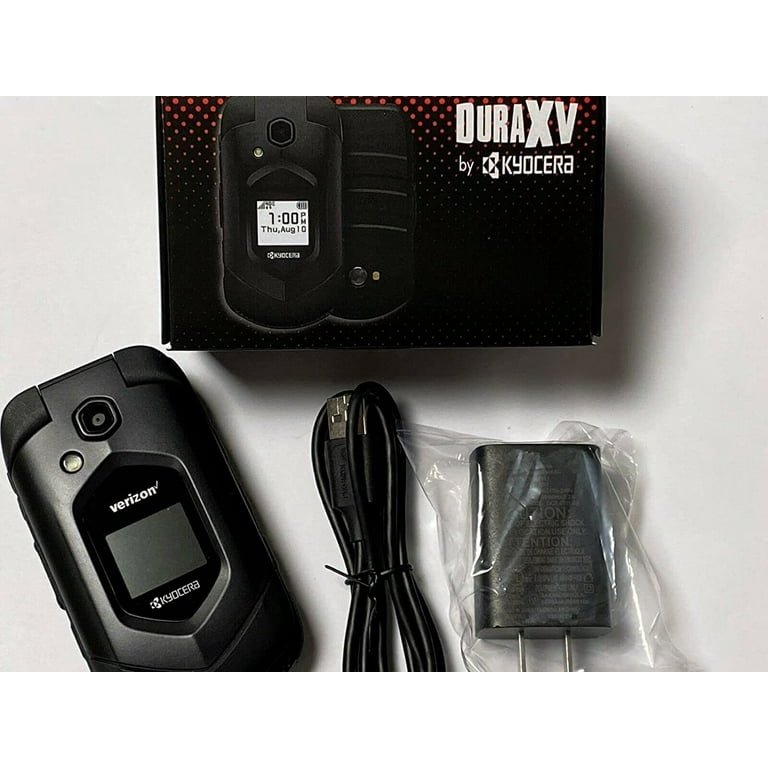 Kyocera DuraXV LTE E4610 Verizon Unlocked Rugged Waterproof Flip Phone - Durable Military-Grade Design for Outdoor, Construction & Emergency Use