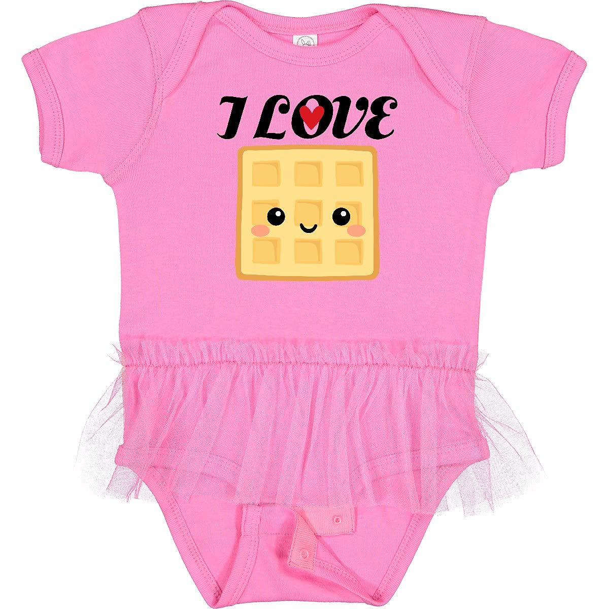 Inktastic Waffle Lover Infant Tutu Bodysuit - Adorable Baby Outfit for Breakfast Lovers, Photo Shoots & Special Occasions