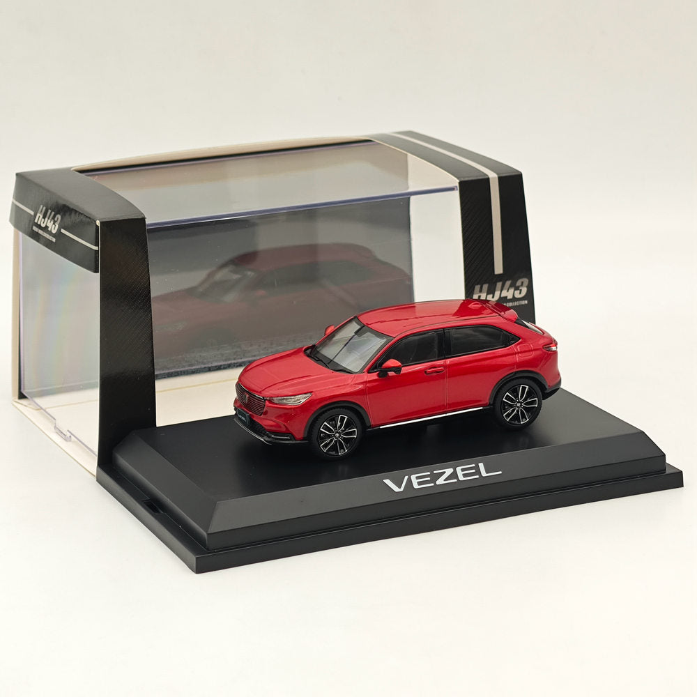 1/43 Scale Honda VEZEL e:HEV Z Premium Crystal Red Diecast Model Car - Hobby Japan HJ432002RM - Collectible Miniature Vehicle for Display & Gifts