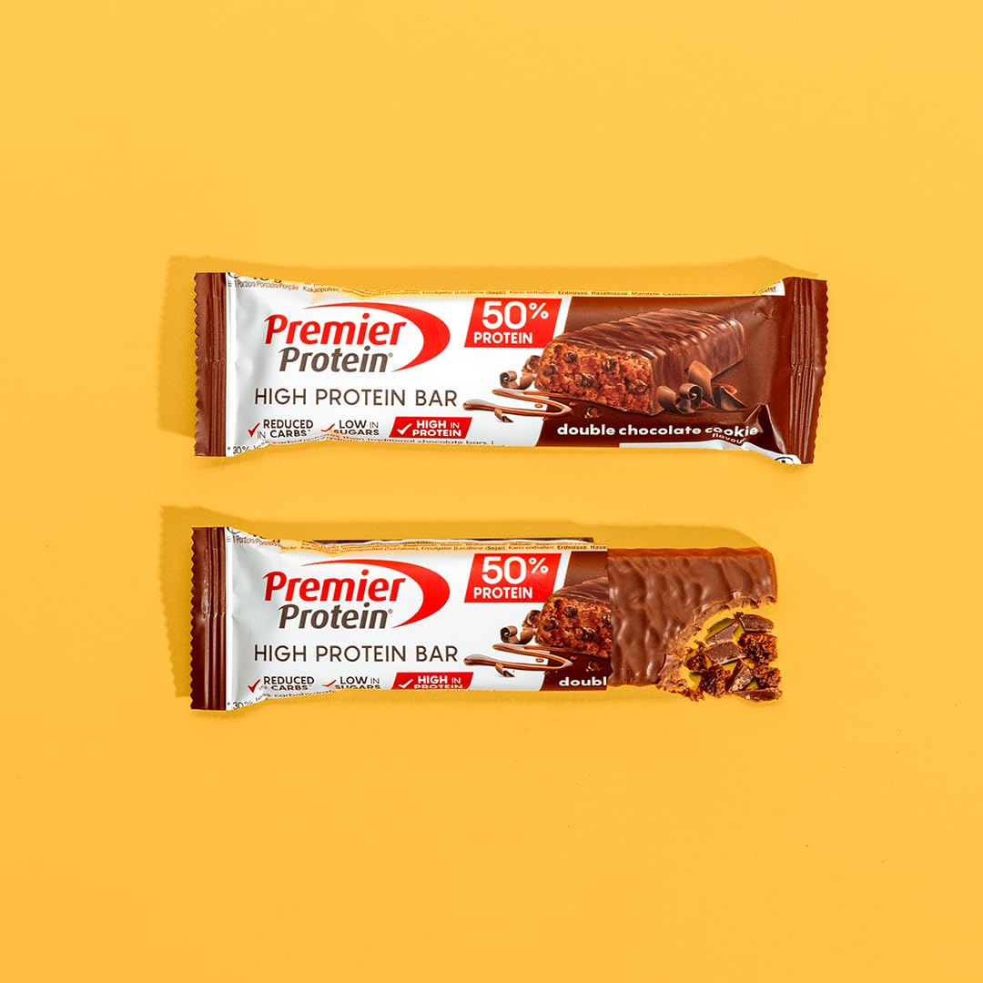 Premier Protein High Protein Bar - 50% More Protein, Low Sugar & Low Carb - Variety Pack (20x40g) - Ideal for Post-Workout Recovery, Keto Diet & Healthy Snacking On-The-Go