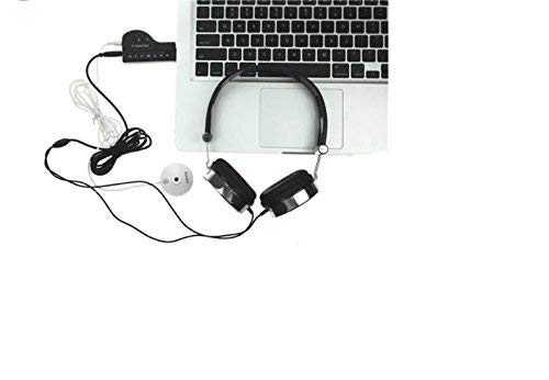 Technotech 8.1 Channel USB Sound Card Adapter - 3D Audio Converter for Windows & Linux (Black) | Perfect for Gaming, Music Production & Home Theater Systems