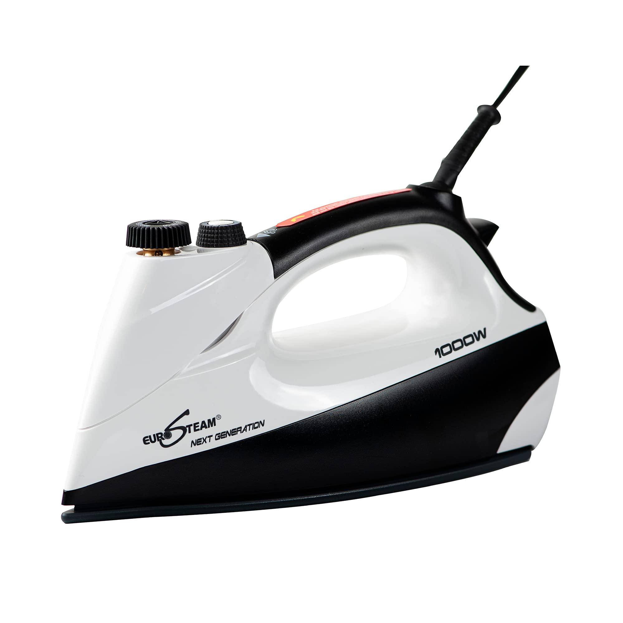 EuroSteam Professional Anti-Drip Iron Steamer for Clothes - Scratch Resistant Garment Steamer with Horizontal/Vertical Steam Function - Perfect for Home, Office, and Travel Use