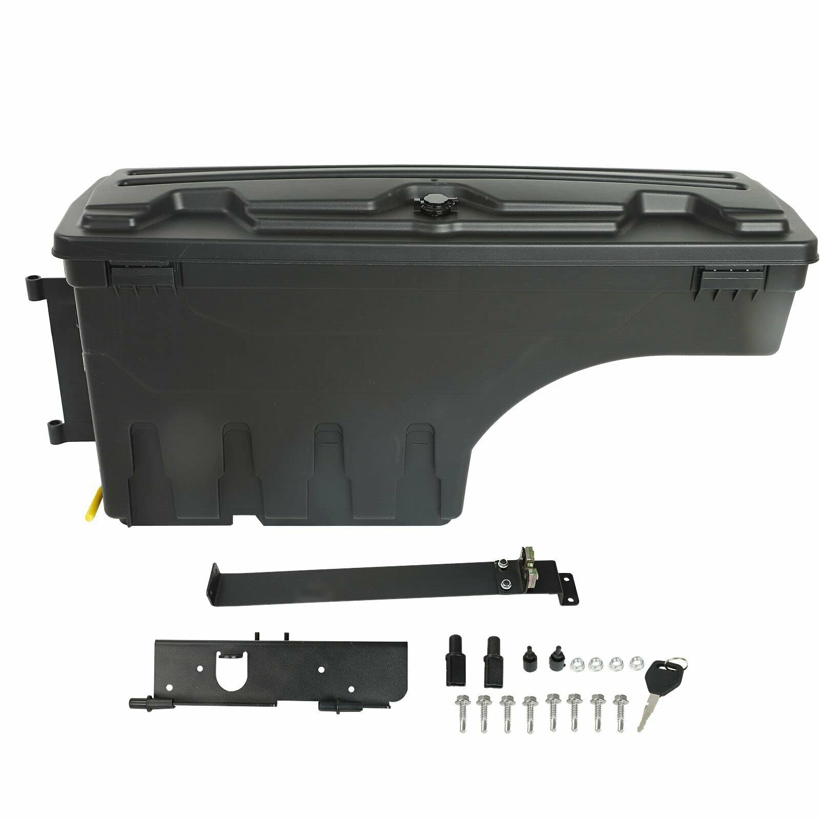 Lockable SC400D Truck Bed Tool Box - Compatible with Toyota Tundra 2007-2021 (Driver Left Side) | Wheel Well Storage Case for Tools & Equipment | Perfect for Construction, Camping & Off-Road Adventures