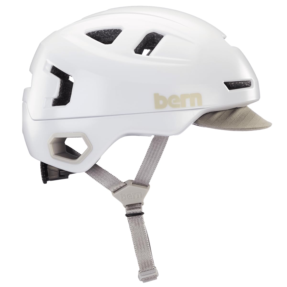 Bern Hudson Commuter Bike Helmet with MIPS Technology - Certified for E-Bikes & Cycling Safety - Built-in LED Rear Light & U-Lock Compatible - Perfect for Urban Commuting, Road Biking & Electric Scooters