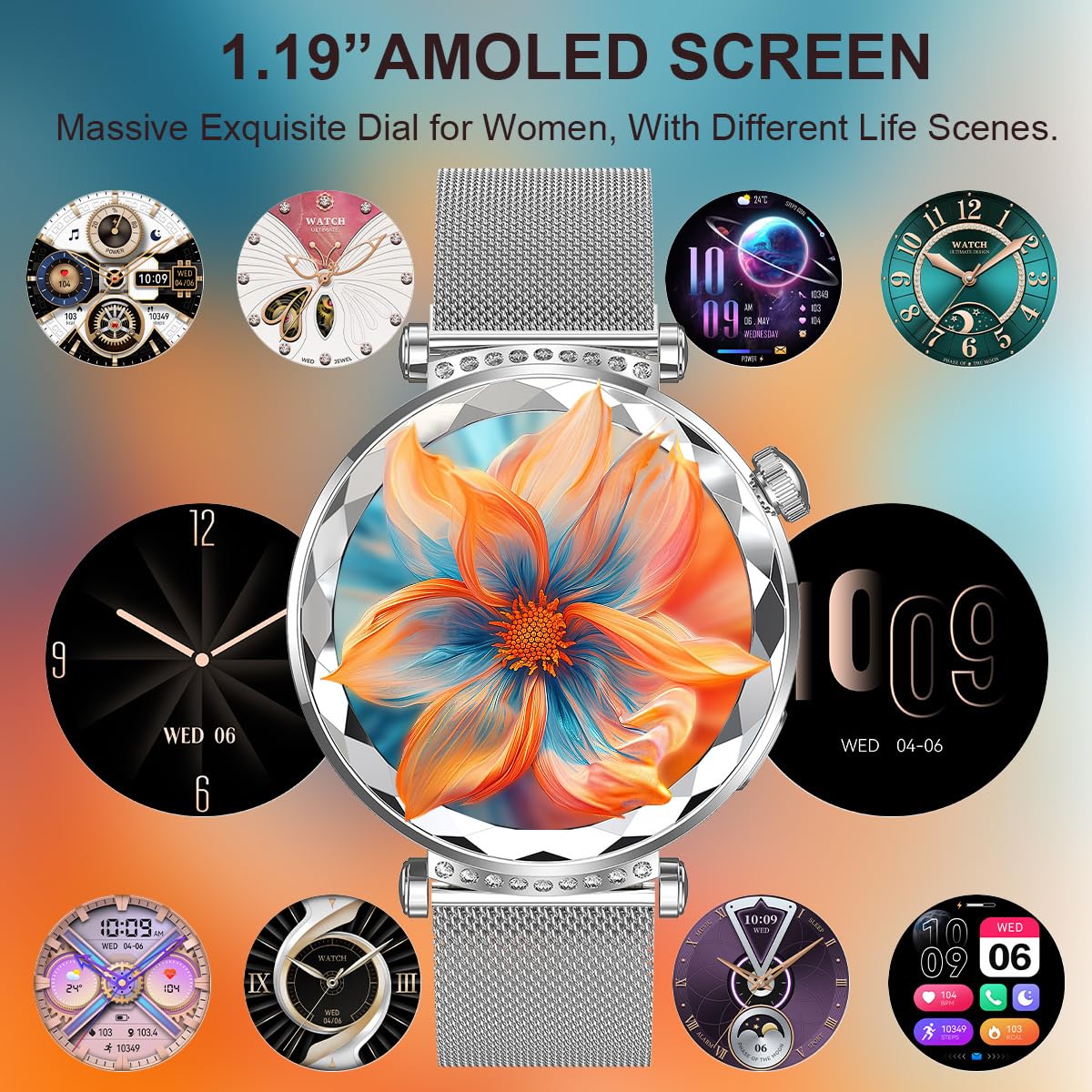 Smart Watch for Women with Fitness Tracker - 1.19