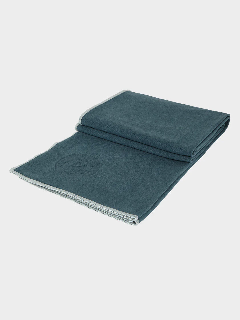 Manduka eQua Yoga Mat Towel - Non-Slip, Absorbent & Eco-Friendly for Hot Yoga, Bikram & Pilates - Perfect for Home, Studio & Travel Workouts