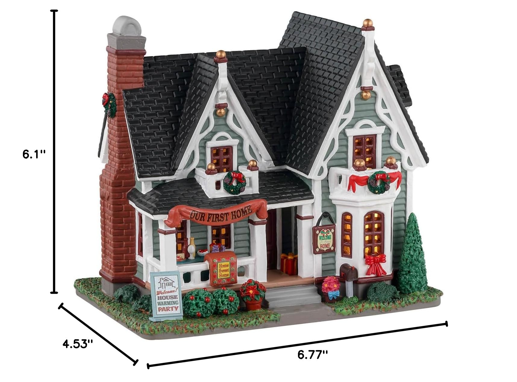 Lemax House Warming Gift Set #35040 - Perfect for New Homeowners, Housewarming Parties & Holiday Decorations