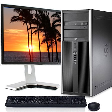 HP Elite Pro 8000 Tower Computer - Intel Core 2 Duo, Windows 7 Pro, 19