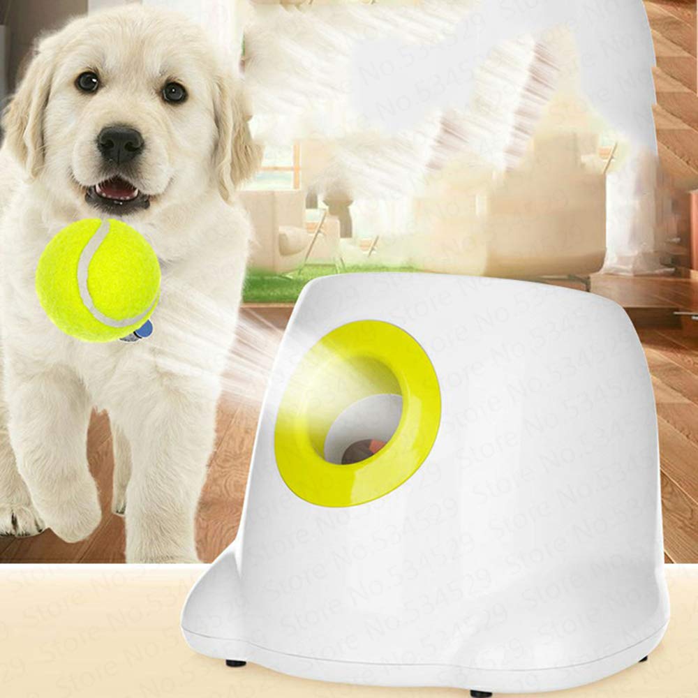 Petlex Automatic Dog Ball Launcher - Interactive Fetch Toy with 3 Tennis Balls | Perfect for Outdoor Play, Backyard Training & Exercise for Medium to Large Dogs