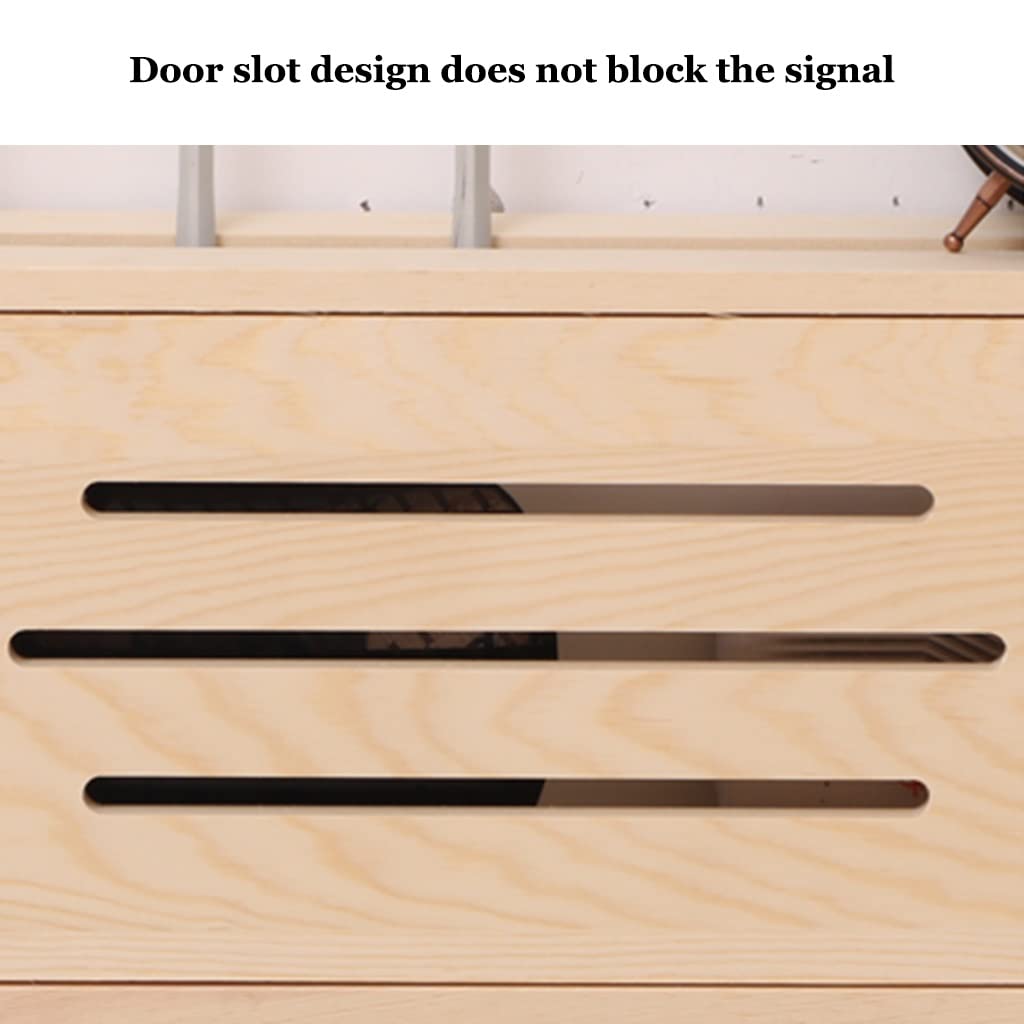 Wall Mounted Storage Shelf for WiFi Router & Set Top Box - Compact Desktop Organizer for Home & Office Network Setup
