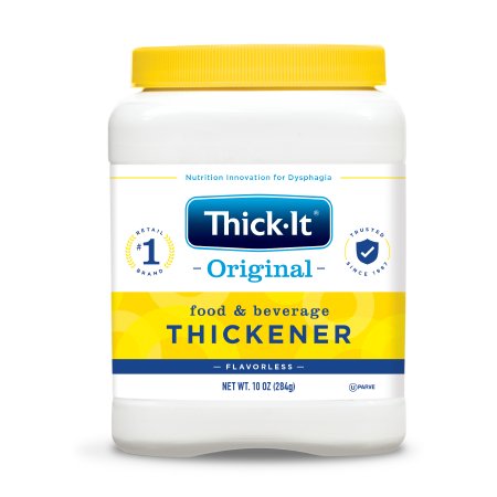 Thick It® Original 10 oz. Unflavored Food Thickener Powder for Beverages - IDDSI Level 0 Thin Consistency (J584 H5800) - Ideal for Dysphagia Patients & Senior Nutrition