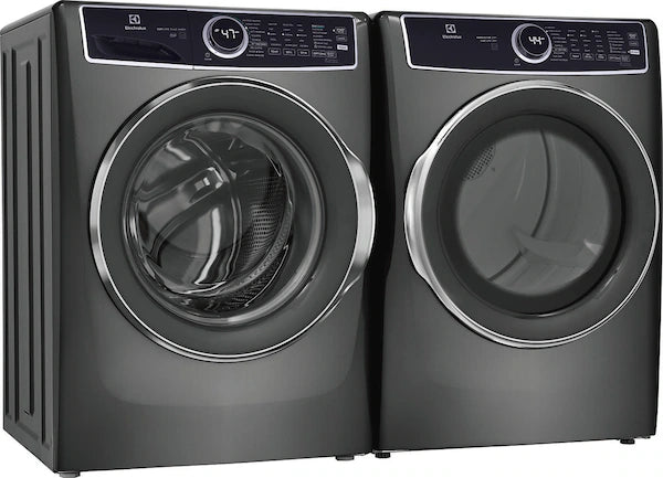 Electrolux 7537 Series Grey Front Load Washer and Gas Dryer Combo - Energy Efficient Laundry Set for Home & Apartment Use