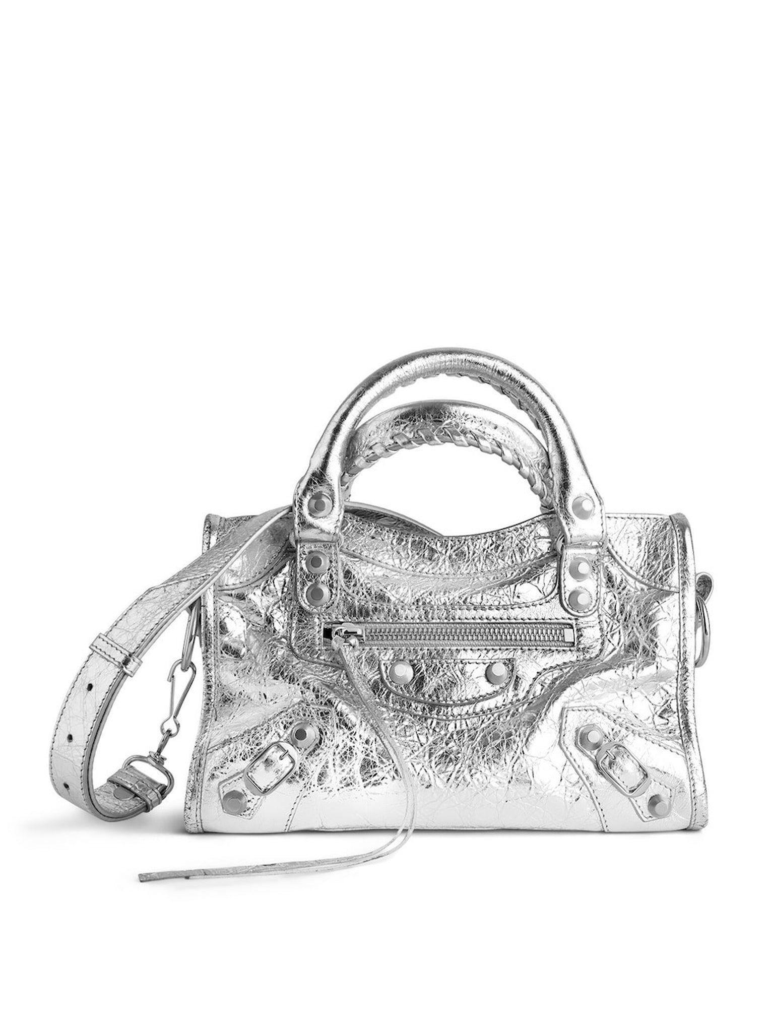 LE CITY MINI Women's Silver Crossbody Bag - Stylish & Lightweight Purse for Everyday Use, Work, and Night Out
