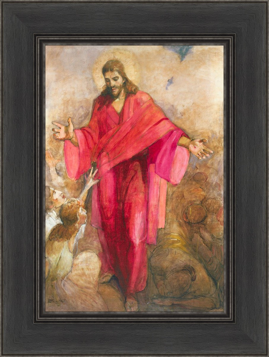 Christ in Red Robe - Religious Wall Art Decor for Home, Church & Office - Inspirational Christian Gift & Spiritual Decor