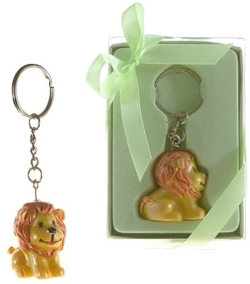 DD Baby Lion Keychain (Pack of 48) - Cute Animal Keyrings for Kids, Gifts, Party Favors, Backpacks & School Supplies - Bulk Wholesale