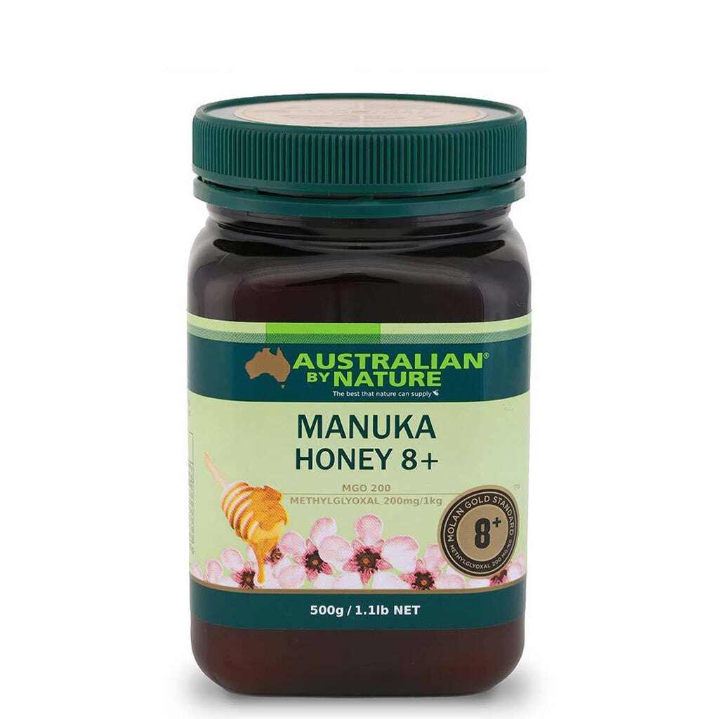 Australian By Nature Manuka Honey 8+ (MGO 200) 250g - Pure Raw New Zealand Honey for Immunity & Wellness - Perfect for Tea, Toast & Natural Remedies