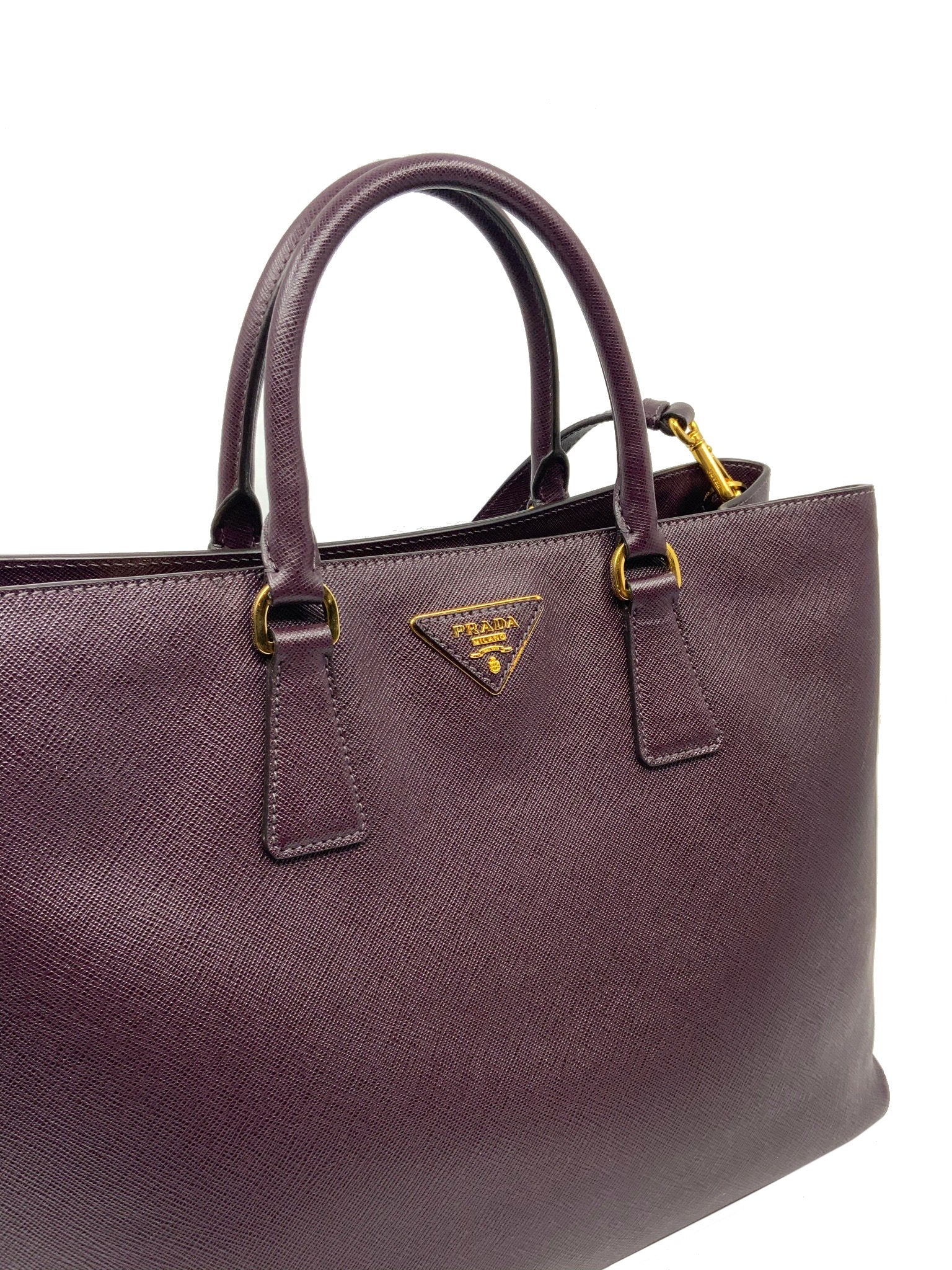Prada Saffiano Leather Small Tote Bag for Women | Luxurious Designer Handbag for Work, Travel & Everyday Use