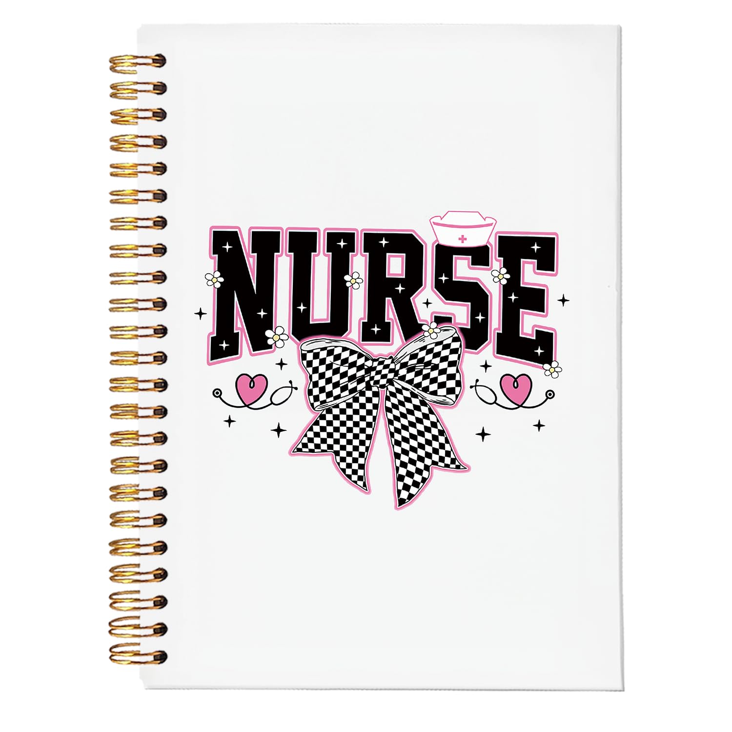 Nurse Notebook with Bow - Perfect Gift for Nurses & Nursing Students - 5.5x8.3