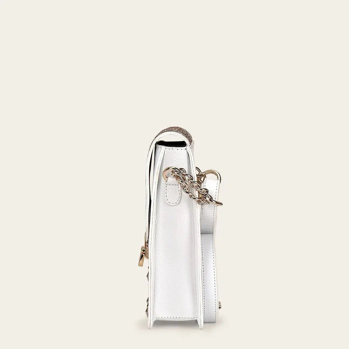 BOD38PI Women's White Casual Fashion Python Smartphone Wallet Bag - Stylish Crossbody Purse for Everyday Use, Travel & Shopping