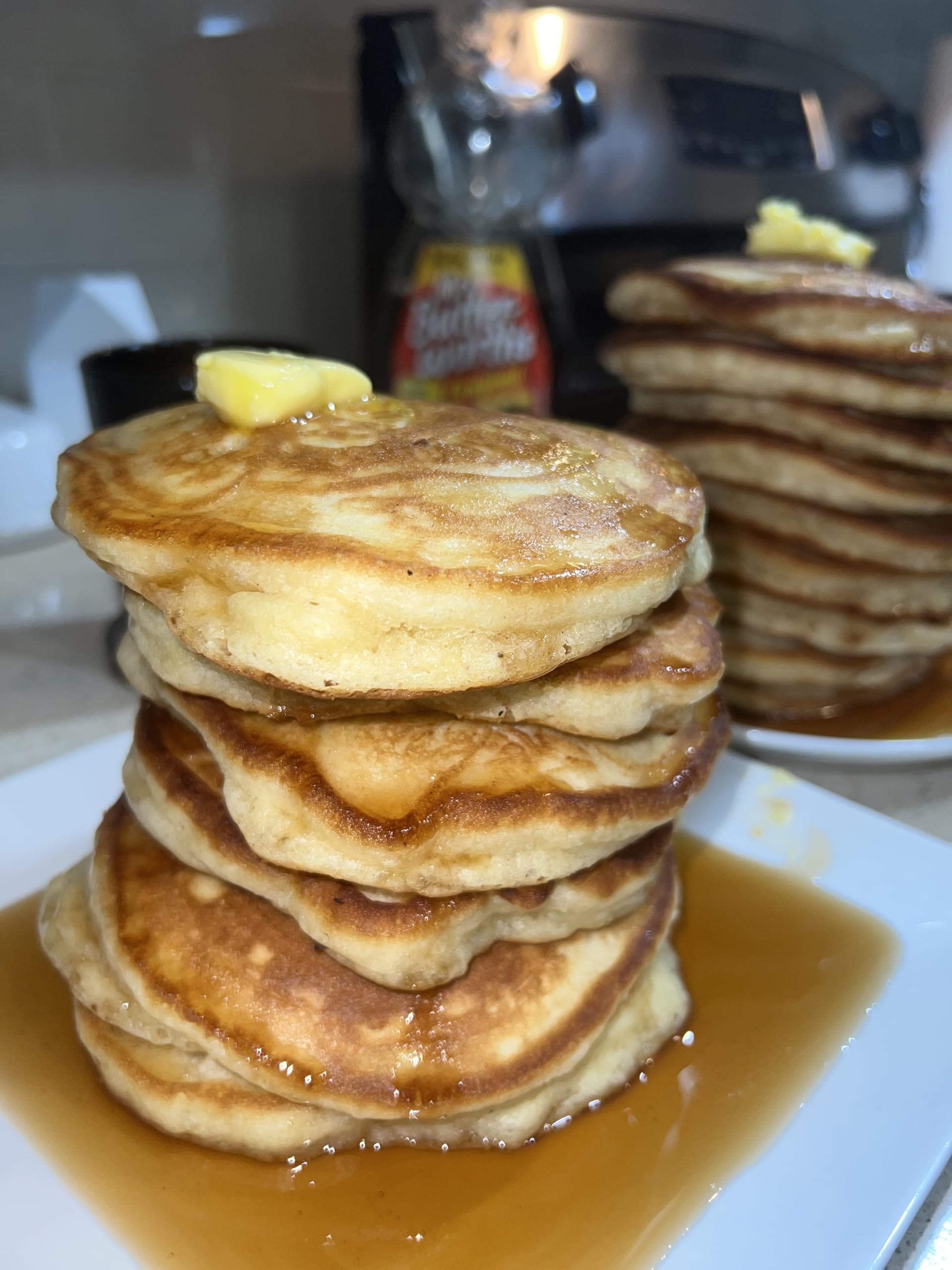 DivineKuizine Light & Fluffy Complete Pancake & Waffle Mix - 2lb | Easy to Use, Healthy Homemade Pancake & Waffle Mix | Perfect for Breakfast, Brunch, and Family Gatherings