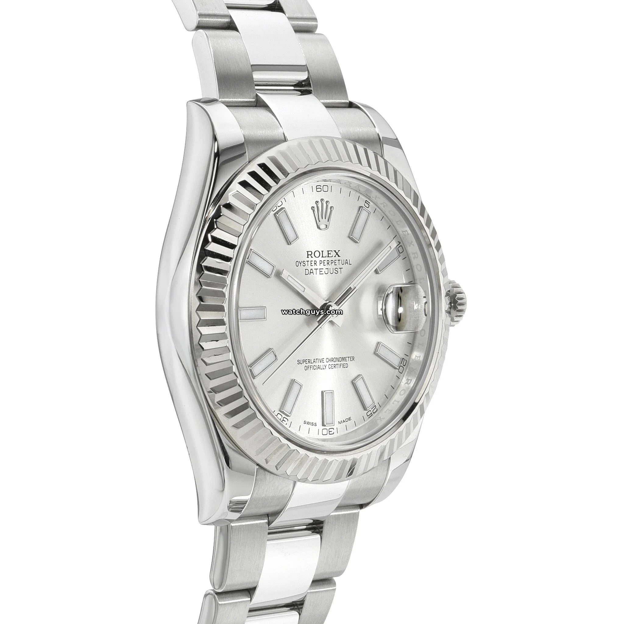 Rolex Datejust 116334 Men's Watch - Silver Stainless Steel Oyster Bracelet - Luxury Automatic Timepiece for Business, Gifting & Special Occasions