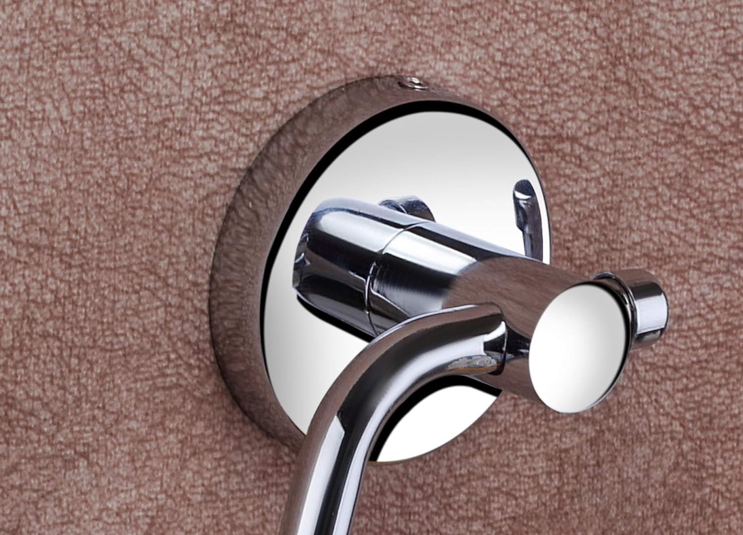 Elexa Chrome Finish Triangle Towel Ring - Modern Bathroom Towel Holder & Napkin Ring - Silver Chrome Hanger for Kitchen & Bathroom Decor