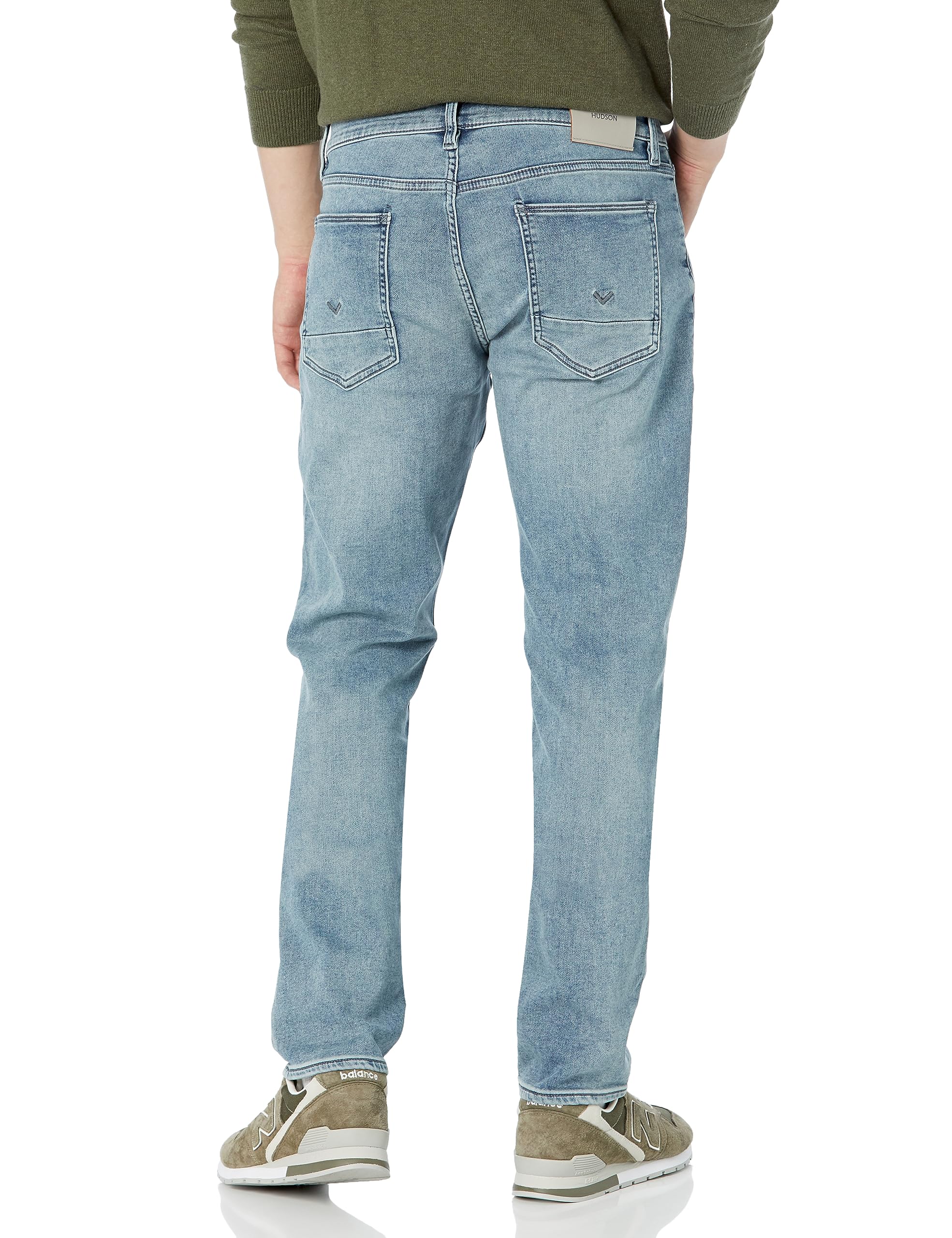 HUDSON Men's Axl Slim Fit Stretch Denim Jeans - Comfortable & Stylish for Casual Wear, Work & Night Out