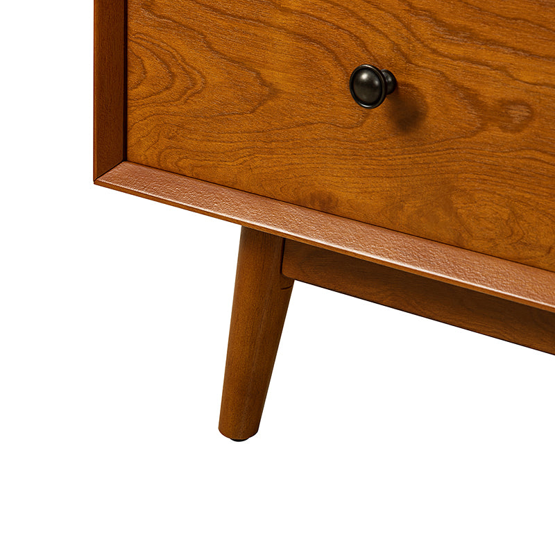 Cherry Wood Upholstered Flip Top Storage Bench with Cushion - Stylish Ottoman for Entryway, Living Room & Bedroom Storage