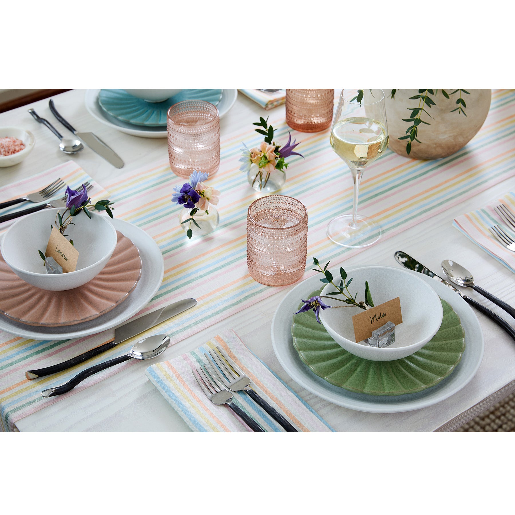 Elegant Julia Table Runner - Premium Linen Dining Table Decor for Weddings, Holidays & Home Decor - Perfect for Farmhouse, Rustic & Modern Dining Settings