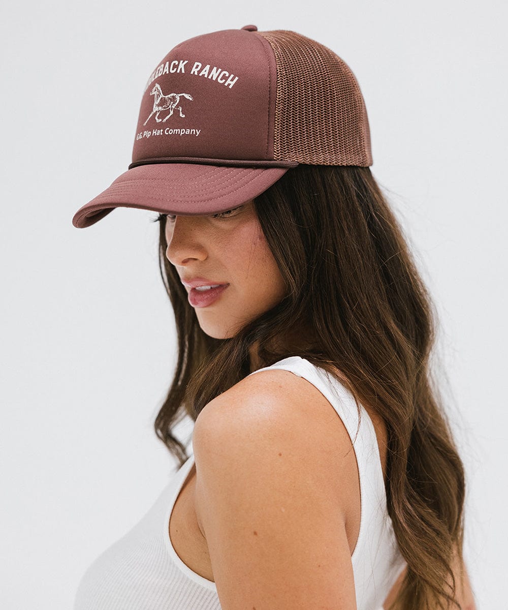 Premium Saddleback Ranch Trucker Hat - Durable Mesh Back & Adjustable Fit - Perfect for Outdoor Adventures, Rodeos & Country Lifestyle
