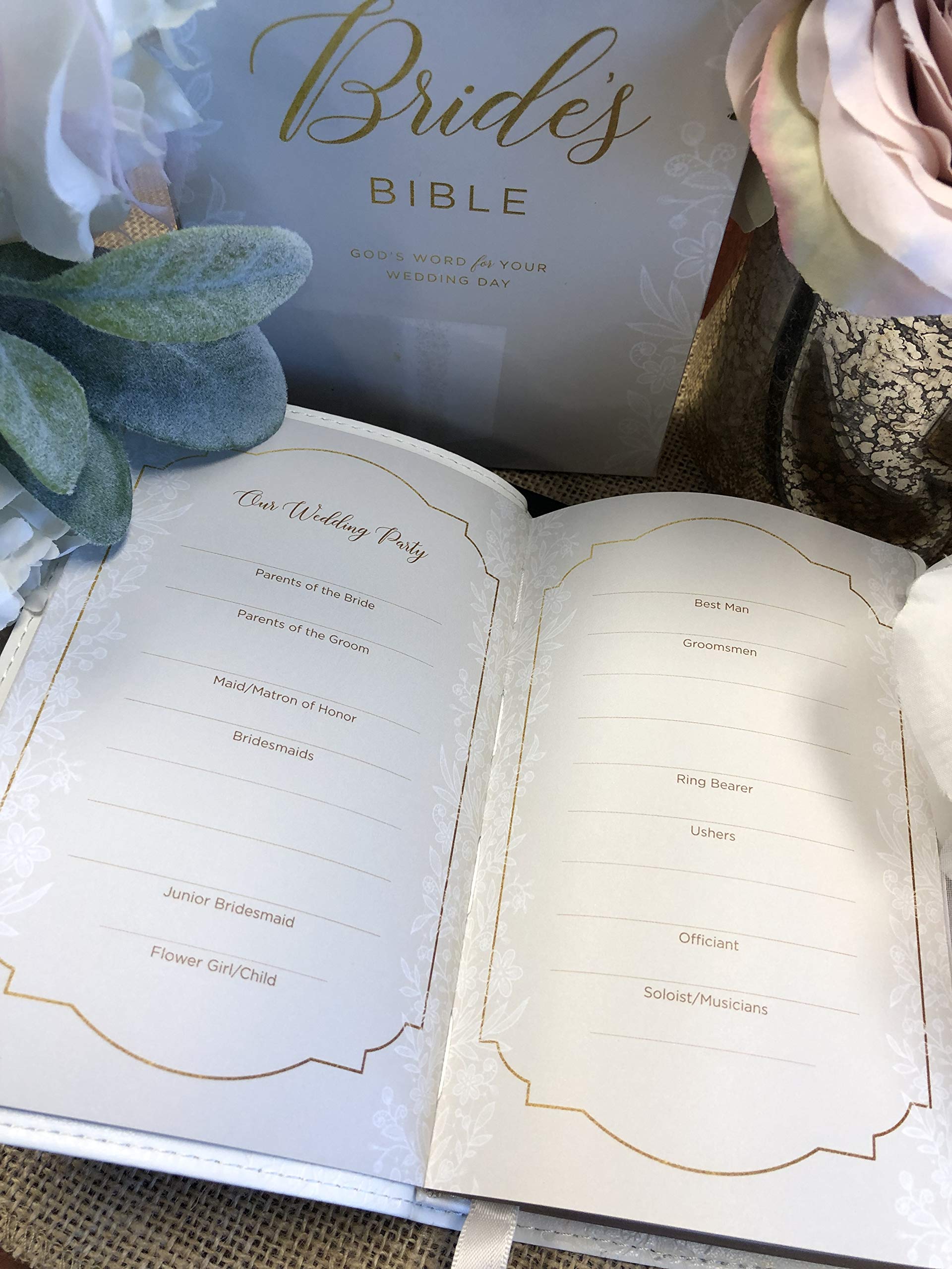 NKJV Bride's Bible - Leathersoft White Cover with Red Letter Comfort Print - Holy Bible New King James Version - Perfect for Weddings, Bridal Showers & Christian Gift Giving