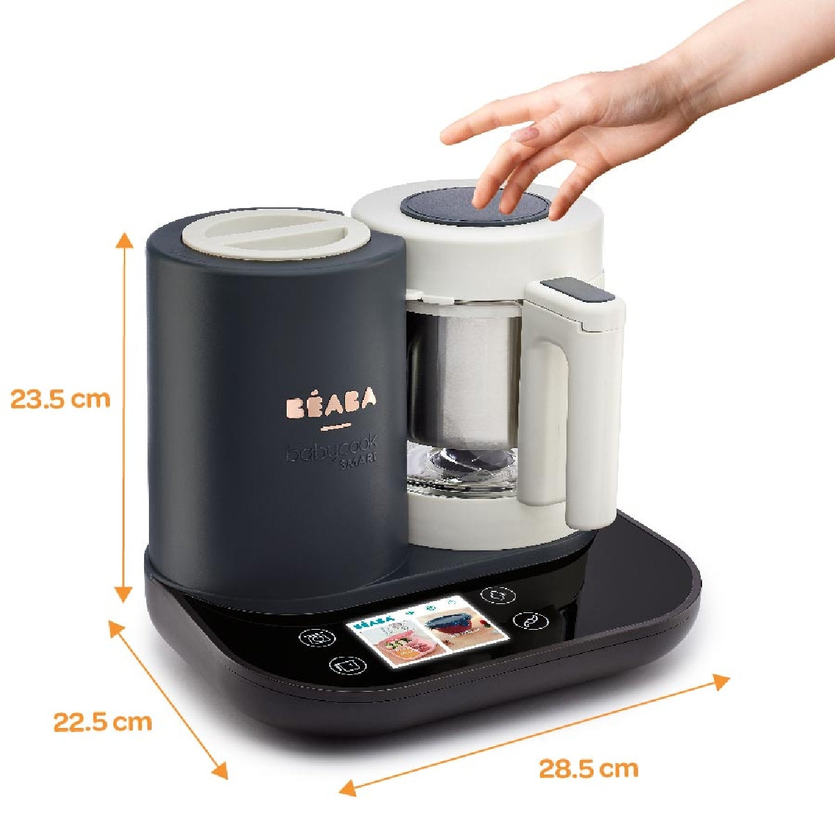 Beaba Babycook SMART Baby Food Maker - 4-in-1 Steamer, Blender, Warmer & Defroster for Homemade Purees - Perfect for Infants & Toddlers (Ideal for Making Healthy Baby Food at Home)