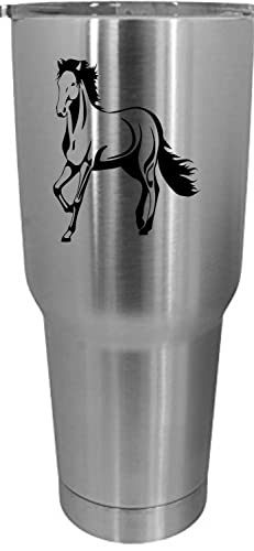 Peruvian Paso Horse Themed 30oz Stainless Steel Tumbler with Etched Design - Insulated Travel Mug for Coffee, Tea & Cold Drinks - Perfect for Horse Lovers, Equestrian Gifts & Outdoor Adventures