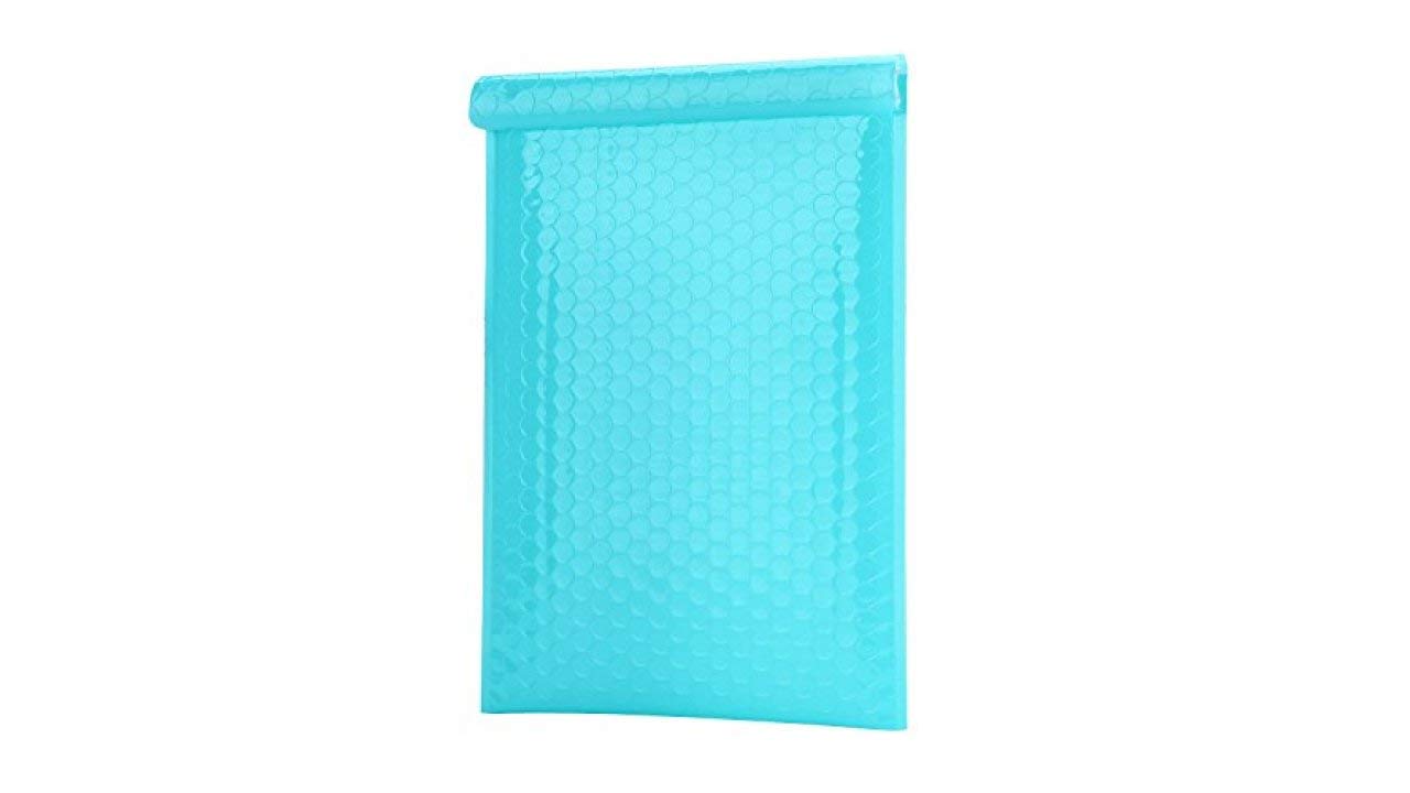 ProLine Extra Wide #0 6.5x10 Inch Teal Poly Bubble Mailers - 500 Pack of Padded Shipping Envelopes for Ecommerce, Small Business & Online Sellers - Perfect for Shipping Jewelry, Crafts & Small Items