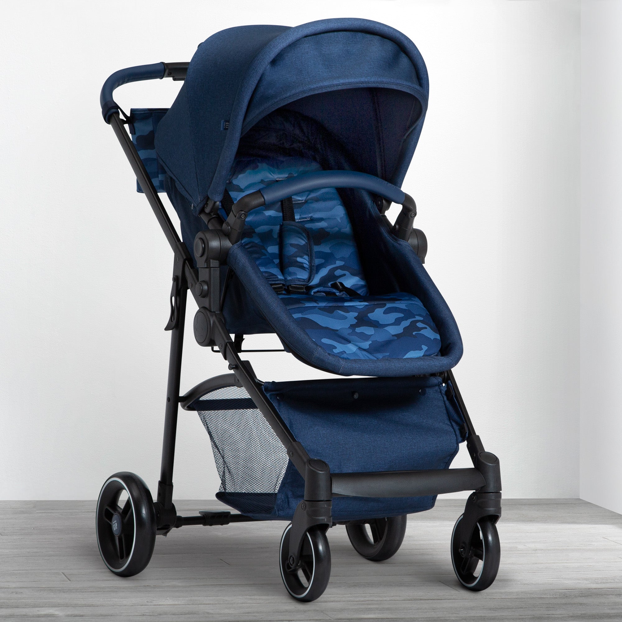 BabyGap 2-in-1 Convertible Carriage Stroller for Newborns & Toddlers - Lightweight Travel System for Shopping, Walks & Airplane Travel