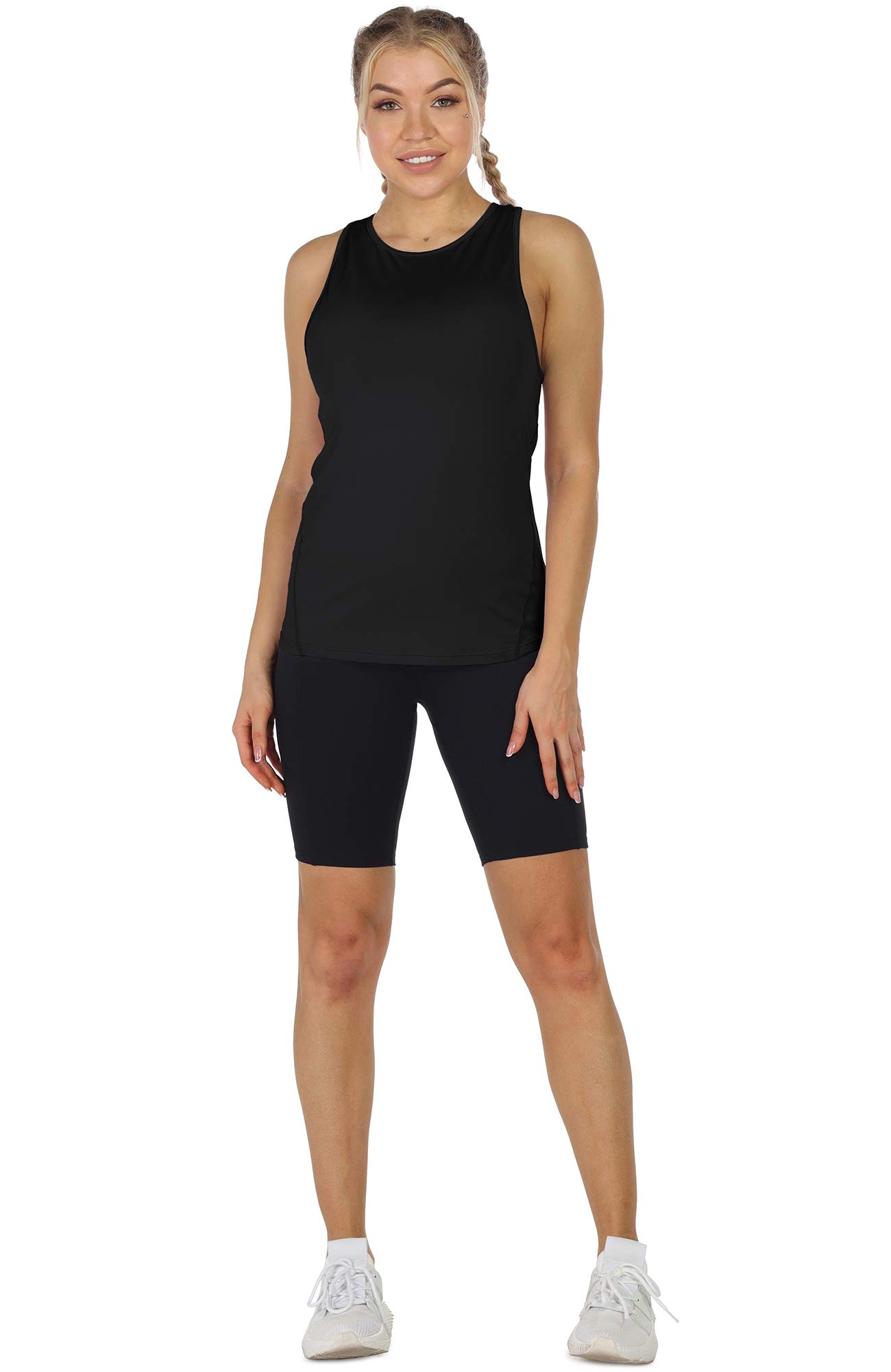 ICY ZONE Women's Workout Tank Tops - 2 Pack Breathable Open Back Yoga Shirts for Running, Gym & Fitness | Perfect for Yoga, HIIT & Summer Sports