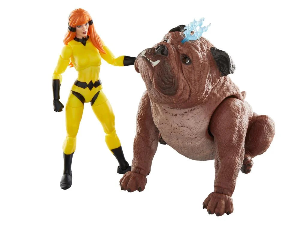 Marvel Legends Lockjaw & Crystal Inhumans 2-Pack Action Figures – Collectible Toys for Marvel Fans & Display