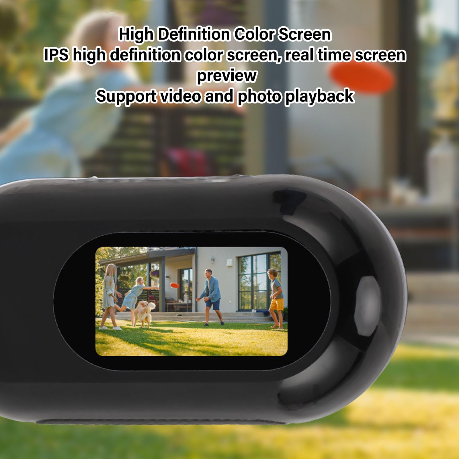 Bewinner Cat Camera Collar - 170° Wide Angle HD 1080P Pet Camera with 0.96in Screen, Multifunctional Pet Tracker & Wearable Helmet Camera for Vlogging - Perfect for Pet Monitoring, Adventure Recording & YouTube Content Creation