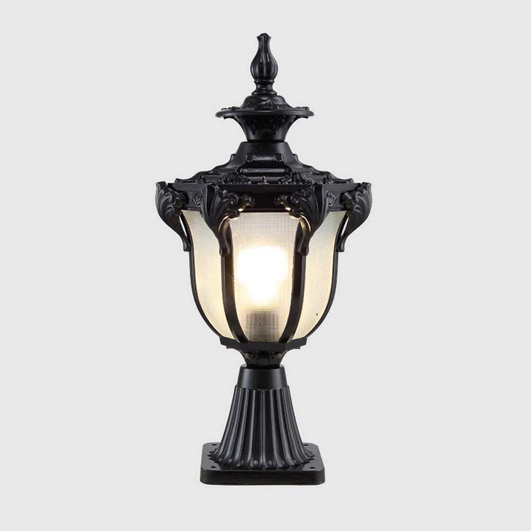 Modern Minimalist Die-Cast Aluminum LED Post Light - Outdoor Rustproof Wind-Resistant Railing Column Lamp for Villa, Porch, Garden & Pathway Lighting - Landscape Wall Sconce & Pillar Lantern (Black/White) - Perfect for Driveway, Patio, Deck and Entryway Illumination