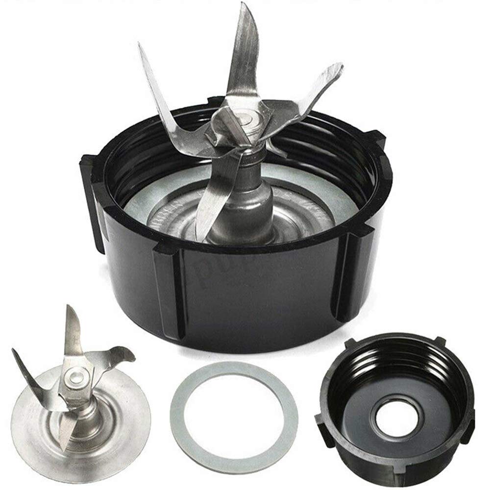 SixElements Replacement Blender Blade for Oster Osterizer - 4902 Jar Bottom with Rubber Seal Gasket & 6-Point Fusion Blade 4980 - Perfect for Smoothies, Shakes, and Food Prep