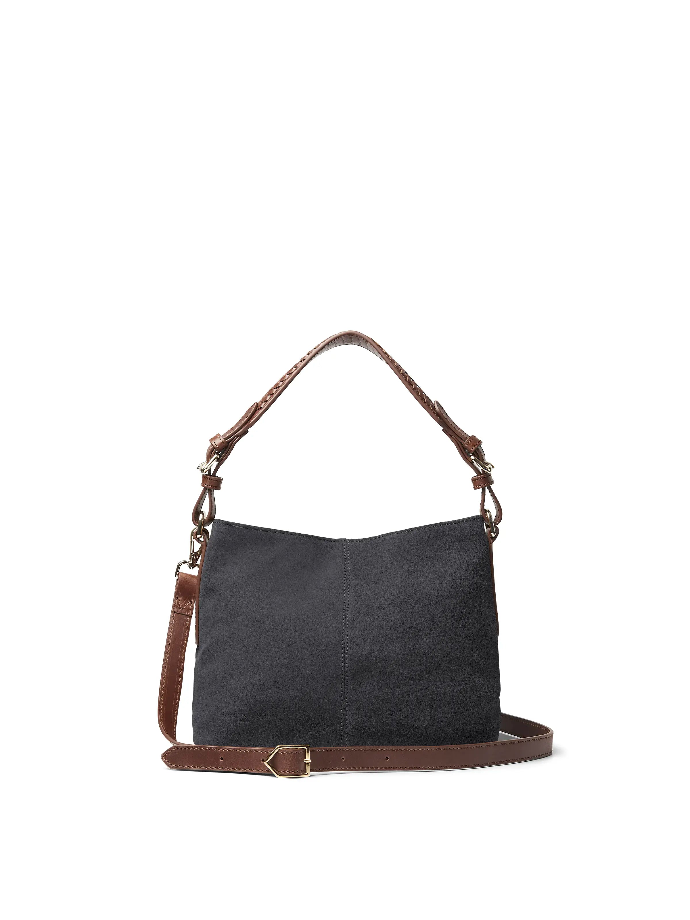 Mini Tetbury Grey Suede Handbag - Stylish Crossbody Purse for Women | Perfect for Work, Travel & Evening Out