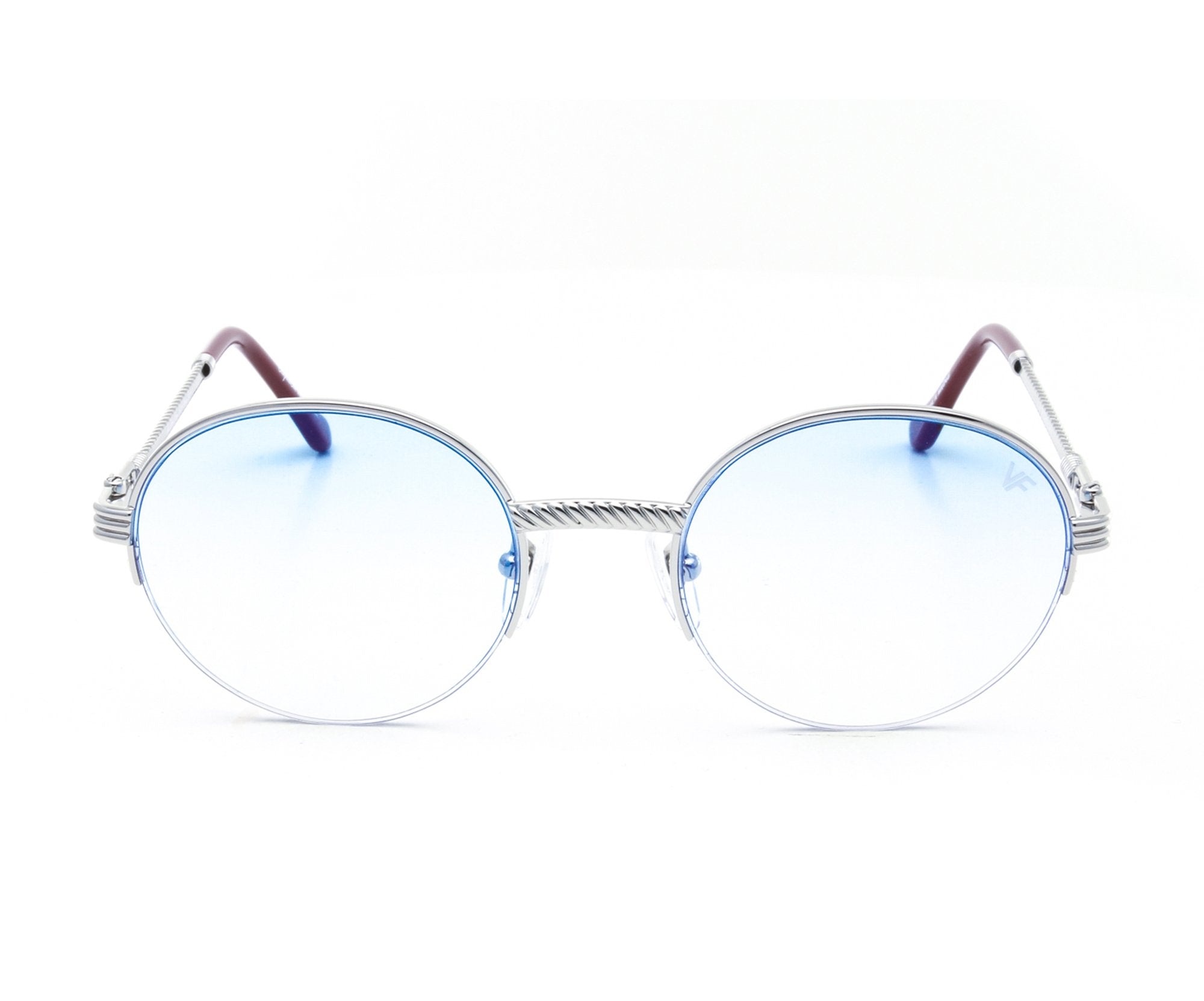 18KT White Gold Half Rim Glasses Frame – Stylish & Durable Eyewear for Work, Reading, and Everyday Wear